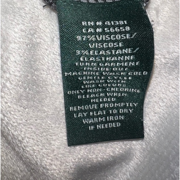 Ralph Lauren Black and White Stripped Pants…Size XL…97% Viscose 3% Elastane - Picture 4 of 4